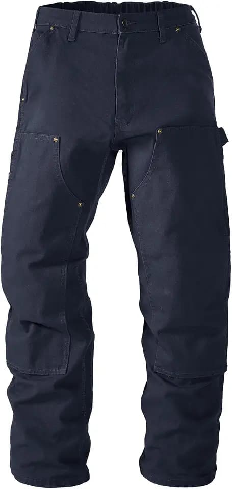 Soojun Men's 13.5 oz Heavyweight Loose Fit Double Knee Carpenter Work Pants