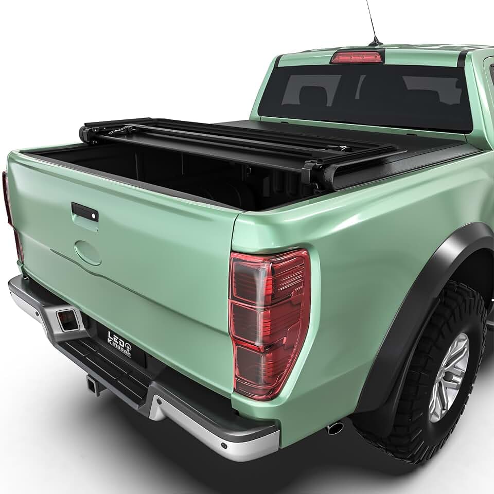 LEDKINGDOMUS Soft Tri-Fold Tonneau Cover for 2022-2026 Ford Maverick 4.5ft