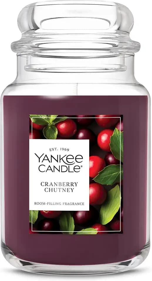 Yankee Candle Cranberry Chutney Scented Candle, 22oz Large Jar