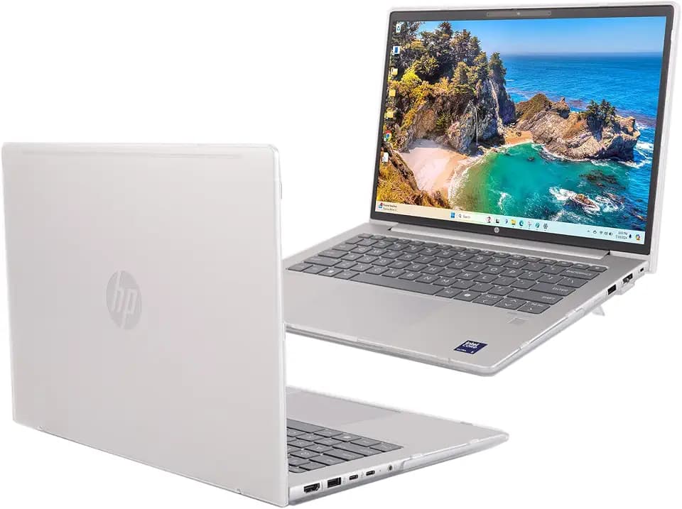 mCover Case ONLY Compatible for 2024 ～ 2025 14-inch HP ProBook 4 G1iR | G1ah Series, ProBook 440/445 G11 and EliteBook 640 | 645 G11 Series Windows Notebook PC (NOT Fitting Other HP Models)- Clear