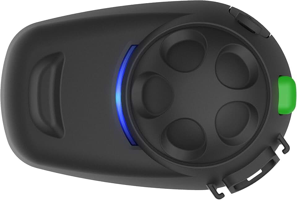 Sena SMH5 Multicom Bluetooth-Kommunikationssystem für Motorräder und Roller mit Schnellmontage-Helmklemmeinheit