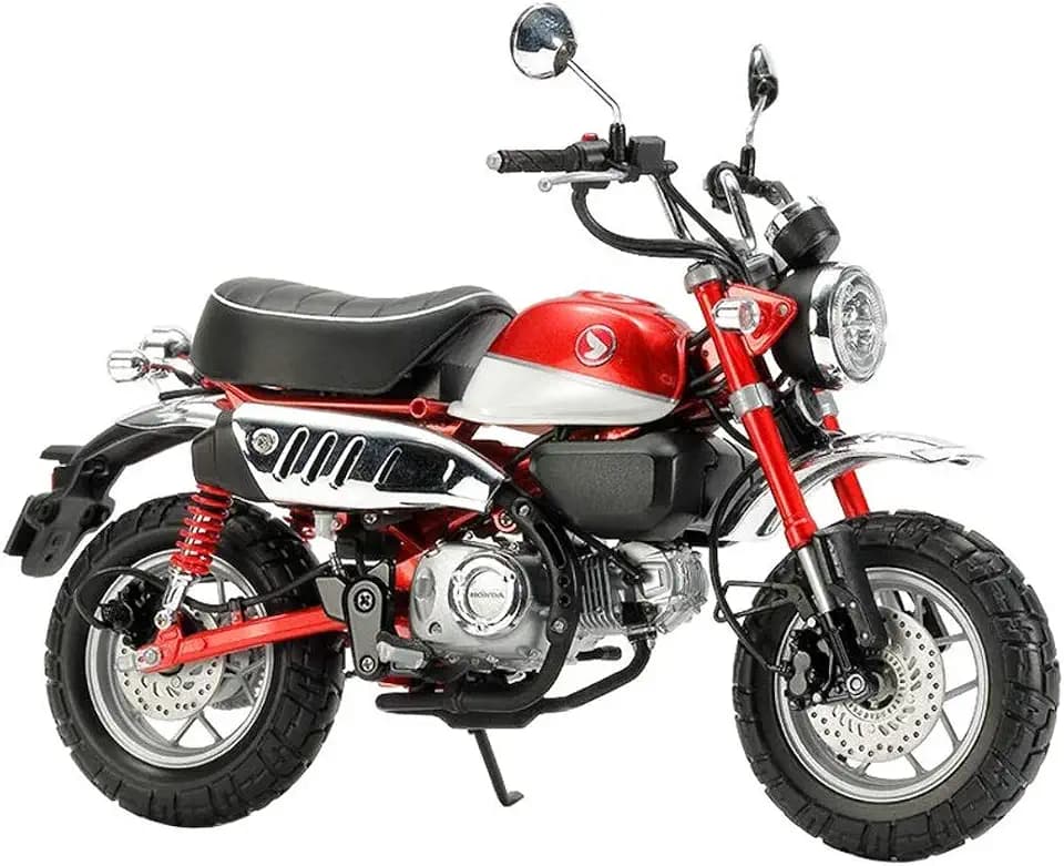 Tamiya 14134 Honda Fahrzeug 14134-1:12 Monkey 125, Modellbau, Plastik Bausatz, unlackiert, Grau