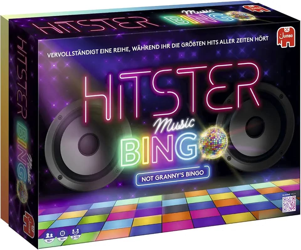 Hitster Bingo Musik-Brettspiel, Für Spielabende, Partys und Familienspaß