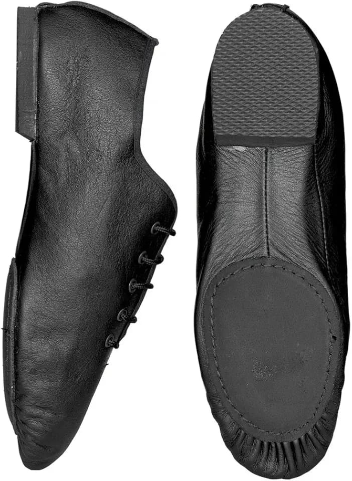 Starlite Jazzschuhe mit geteiler Gummisohle - Schwarz - Größe 35 / 2 UK - Adult