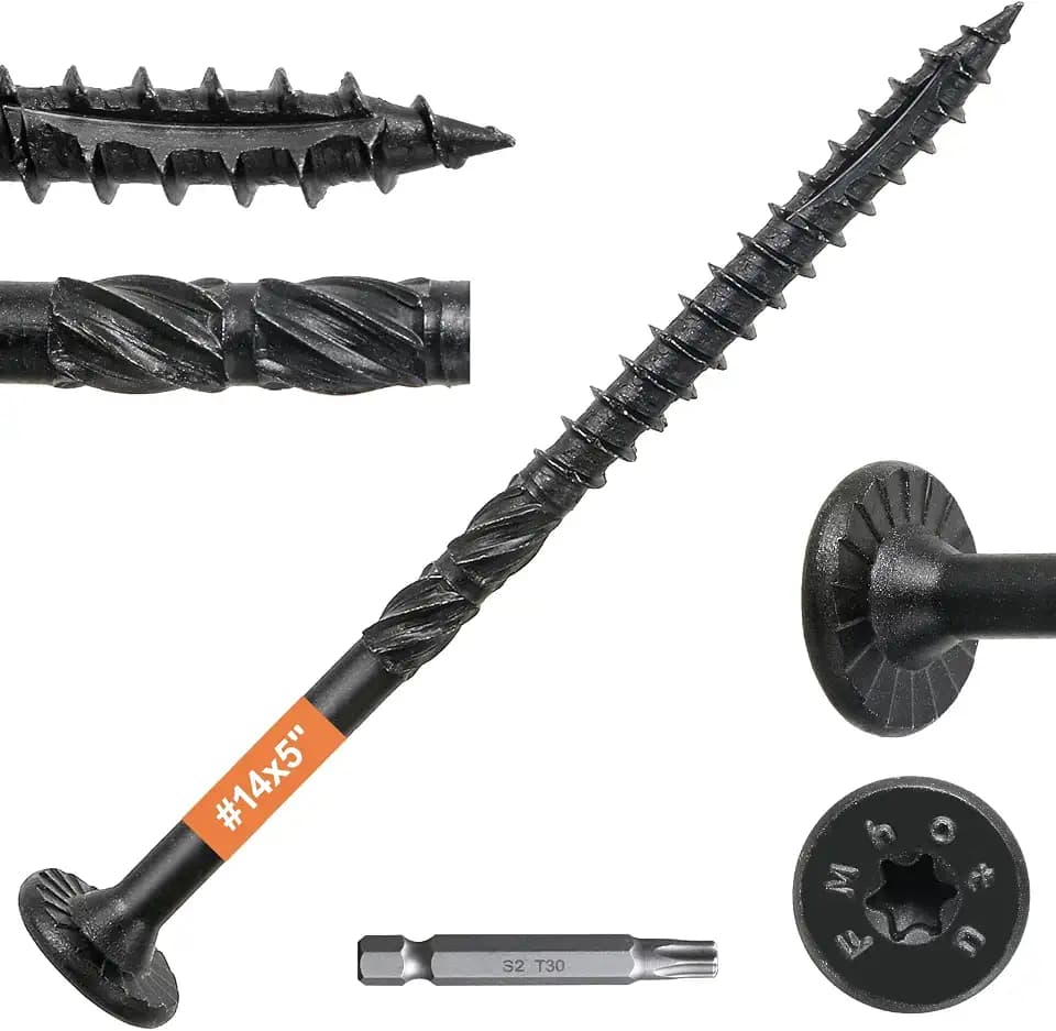 #14 x 5 Wood Structural Lag Screws