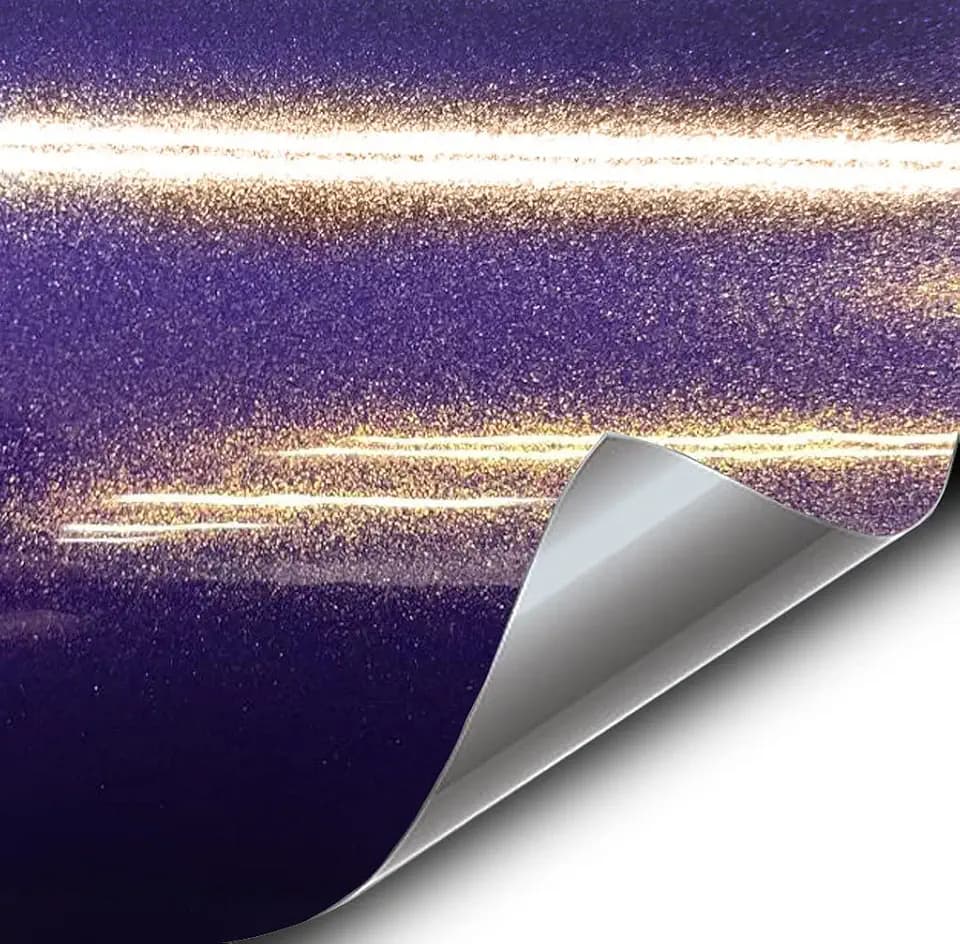 VViViD+ Gloss Galaxy Purple Premium Vinyl Wrap Film (6ft x 5ft)
