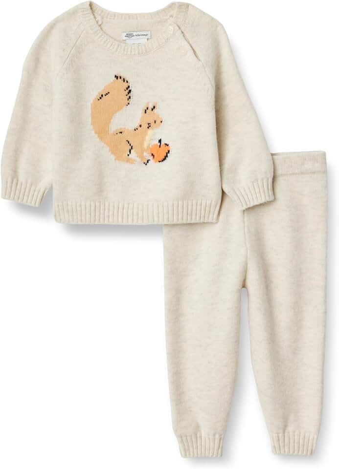 Amazon Essentials x Sofia Grainge Unisex Baby Regular-Fit Pullover-Set