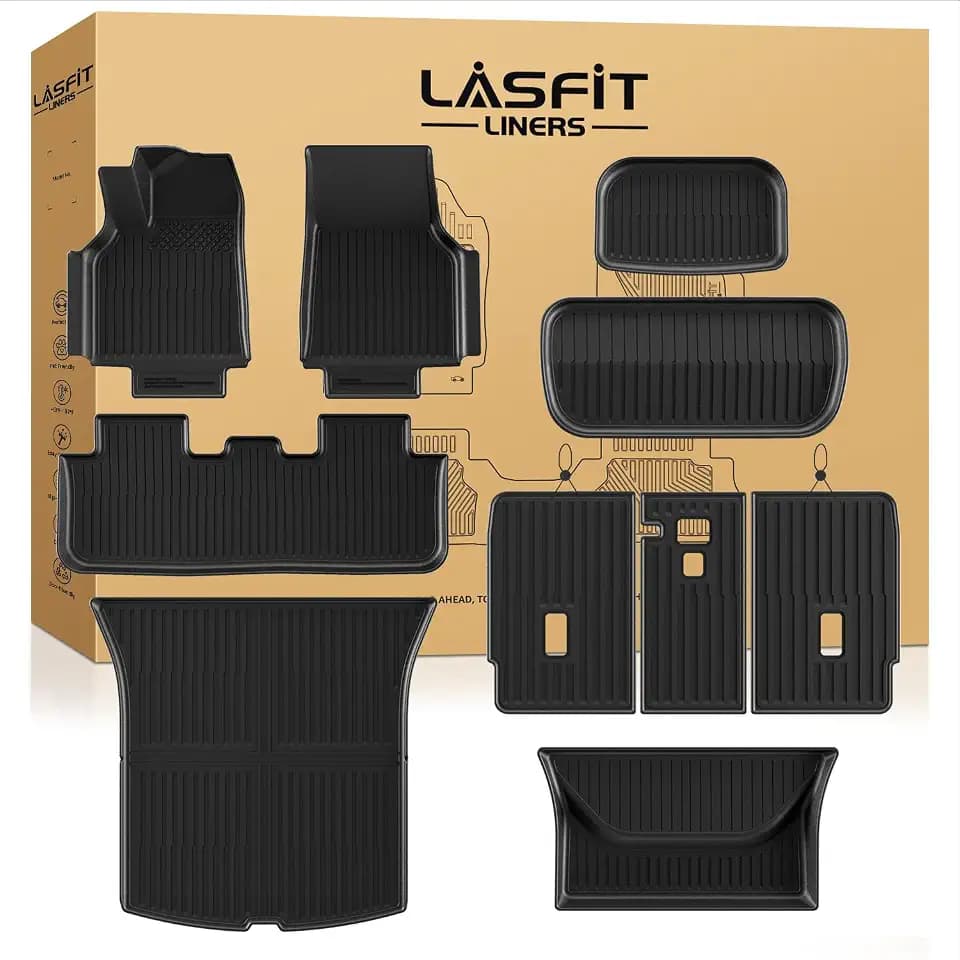LASFIT Floor Mats for Tesla Model Y Juniper 5-Seat 2026 2025
