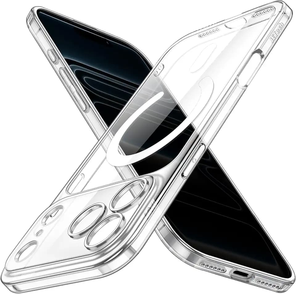 JETech Magnetic Slim Case for iPhone 17 Pro Max, Clear
