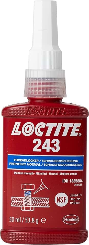 Loctite LT 1831713 Threadlocker Medium Strength, Blue, 50ml