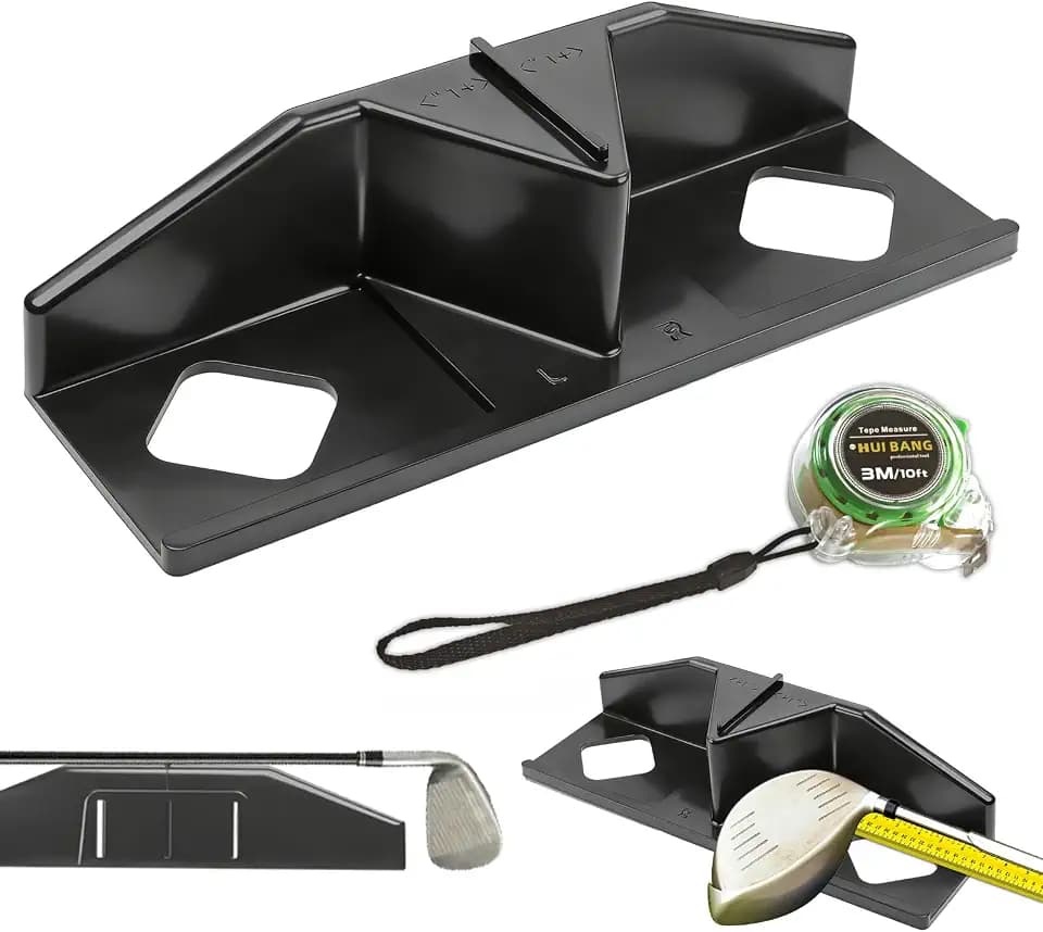 Golf Club Length & Swing Weight Balance Scale Fitting Tool Works with Right and Left Handed Clubs, for Measurement Fitting, Can Be Used with Any Brand 2" Ruler, with 10 ft Tape Measure