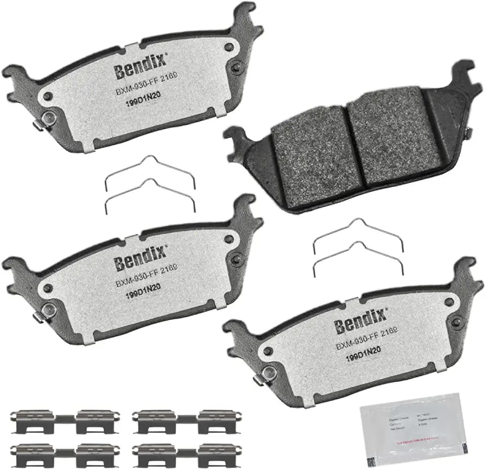 Bendix Fleet Metlok MKD2169FM Semi-Metallic Rear Brake Pads for Jeep Grand Wagoneer 2024-2022, Grand Wagoneer L 2024-2023, Wagoneer 2024-2022, Wagoneer L 2024-2023, Ram 1500 2024-2019