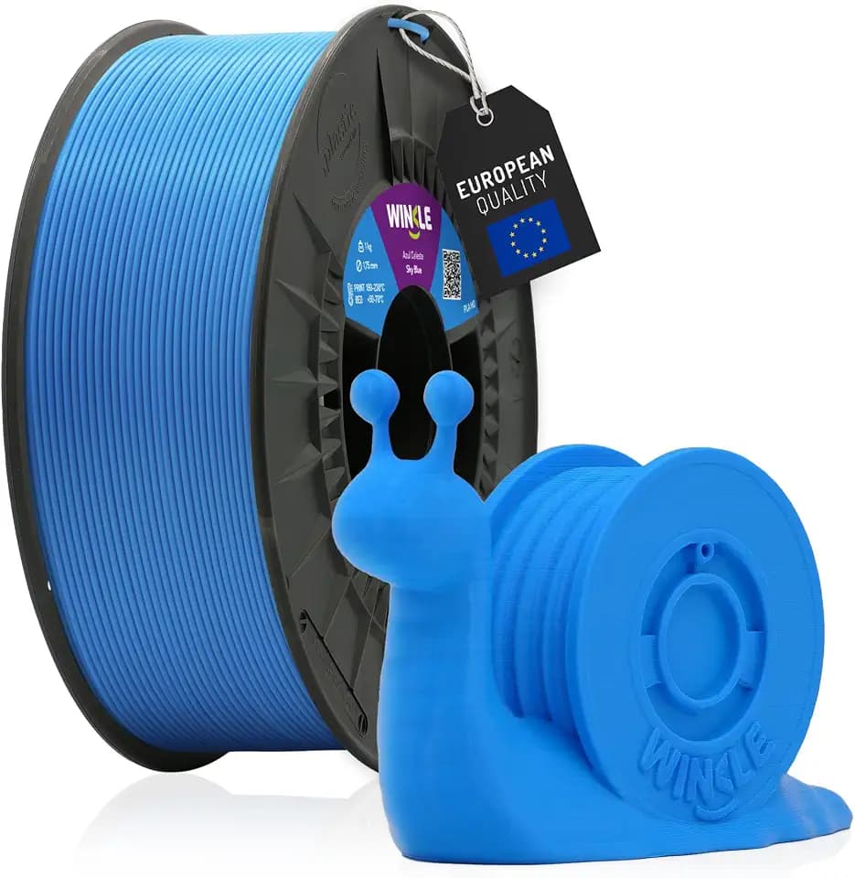 WINKLE PLA HD Filament 2.85mm Himmelblau 1kg, 3D Drucker Filament | Kompatibel mit FDM Druckern, 3D-Druckmaterialien, Maßgenauigkeit +/- 0.03mm, Leicht zu Bedrucken