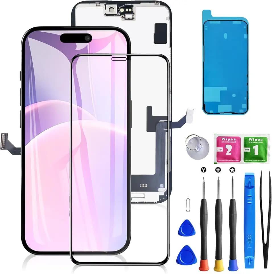 for iPhone 15 Plus Screen Replacement for A2847, A3093, A3096, A3094