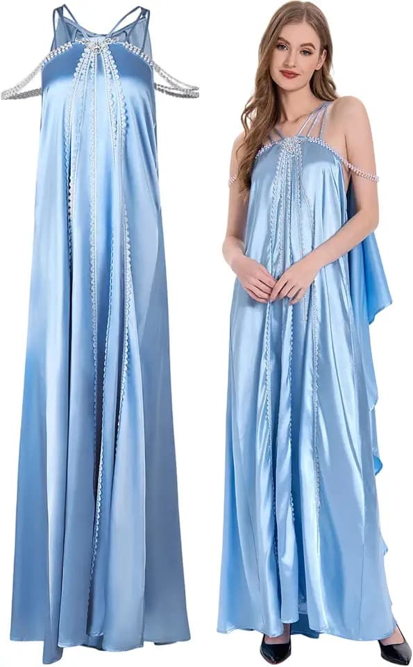 Queen Cosplay Costume Dress Women Adult Princess Nightdress Halloween