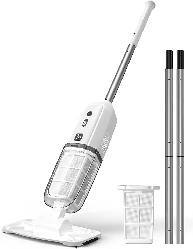 2026 Upgrade Cordless Handheld Pool Vacuum,Pool Vacuum for Above and Inground Pool,Rechargeable Pool Cleaner with Extention Pole,Up to 70-Min Runtime,Ideal for Leaves,Debris,Spas,Hot Tubs,Water White