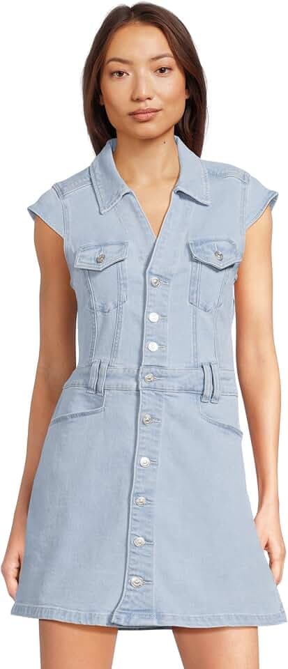 PAIGE Jaxsyn Denim Dress Jolene Pocket in Talya