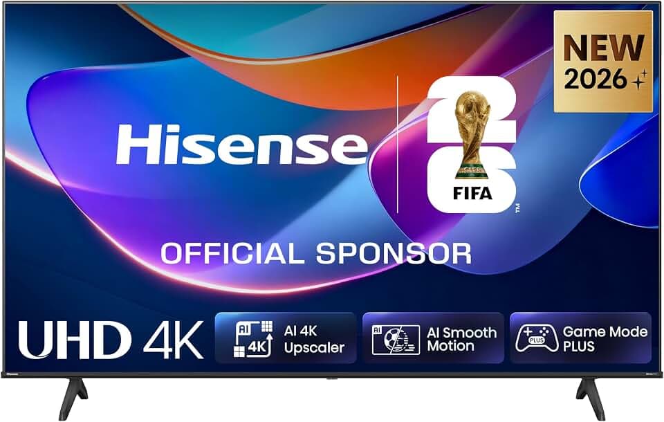 Hisense 58E6DS Fernseher 58 Zoll, 4K UHD Smart TV, Hi View AI Engine, 60Hz Game Mode Plus, Dolby Vision, 4K Upscaler, DTS Virtual, X, Smooth Motion, Airplay, Sprachsteuerung, 2026