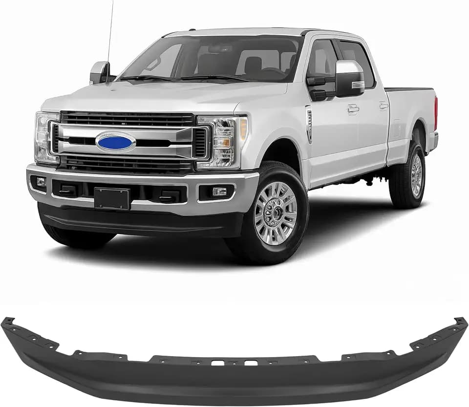 ALMULOO Front Bumper Valance Compatible with 17-19 Ford F250 F350 F450 F550