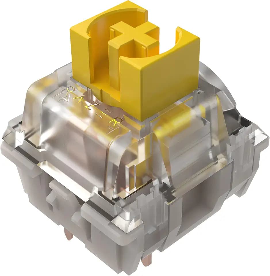 Razer Mechanical Switches Pack - Yellow Linear Switch (3. Gen, Optimiert für Gaming, Transparentes Switch-Gehäuse mit LED-Linse, Lebensdauer von 100 Mil. Tastenanschlägen, 3-polige Anschlüsse)