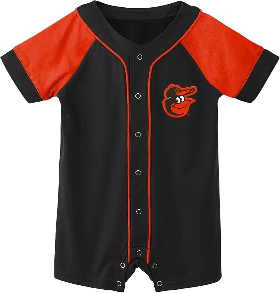Outerstuff MLB Unisex-Baby Newborn & Infants 0-24 Months Little Slugger Creeper Bodysuit Romper