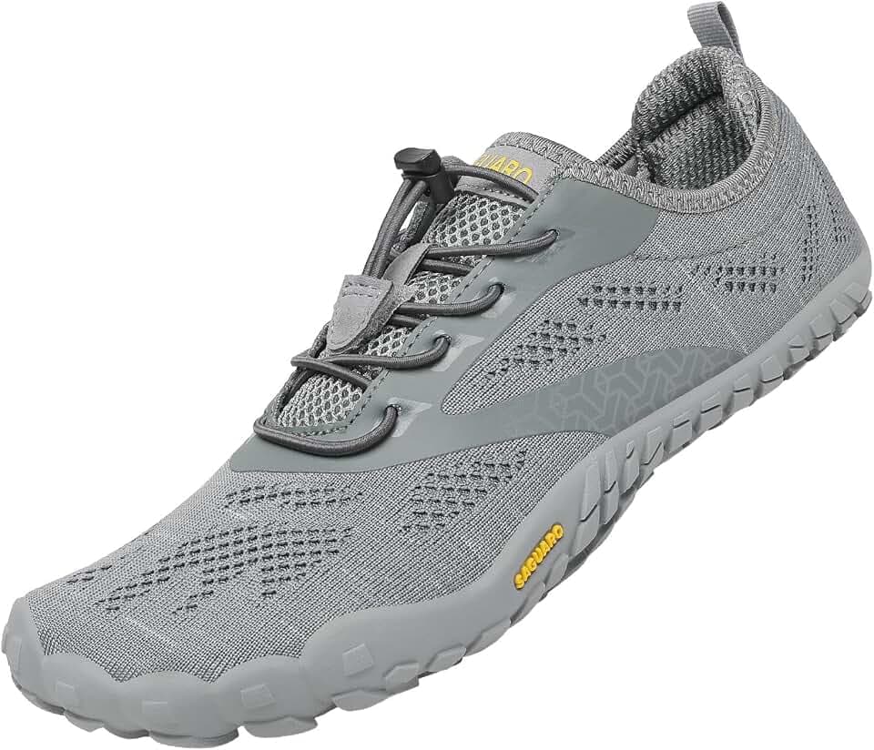 SAGUARO Unisex Barfußschuhe Atmungsaktiv Leichte Fitnessschuhe Breiter Zehenbox