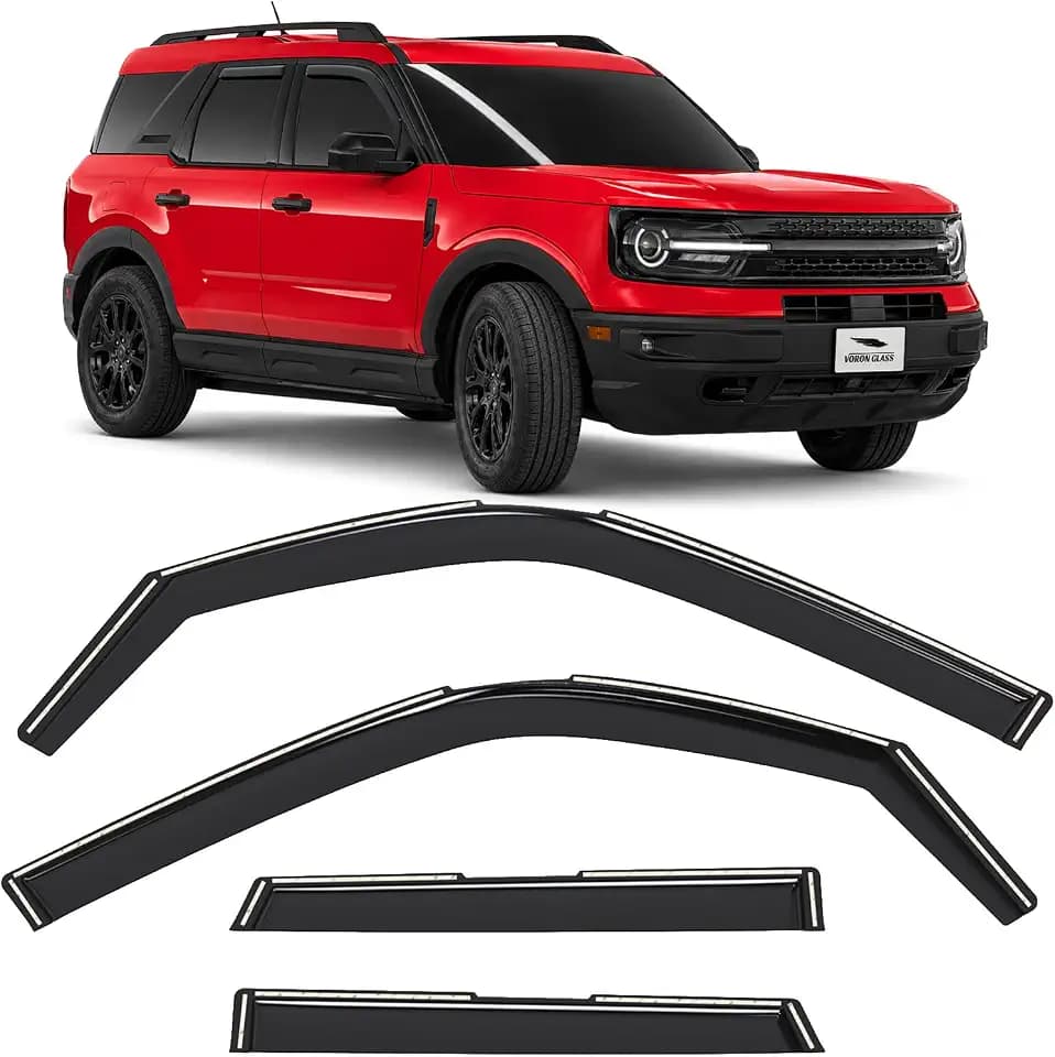 Voron Glass in-Channel Rain Guards for Ford Bronco Sport 2021-2026
