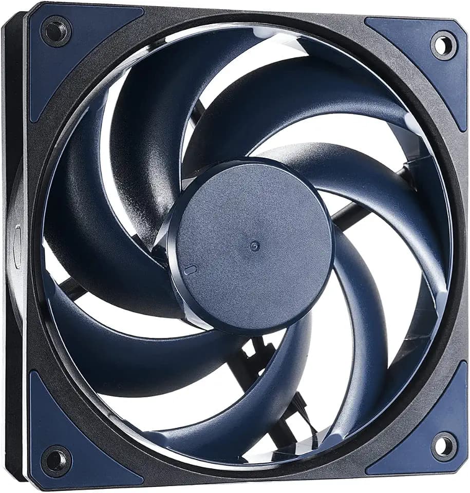 Cooler Master Mobius 120 Ring Blade Fan Interconnecting Blades Loop Dynamic Bearing Anti-Sway System 2050rpm PWM Control for Computer Case, CPU Liquid and Air Cooler