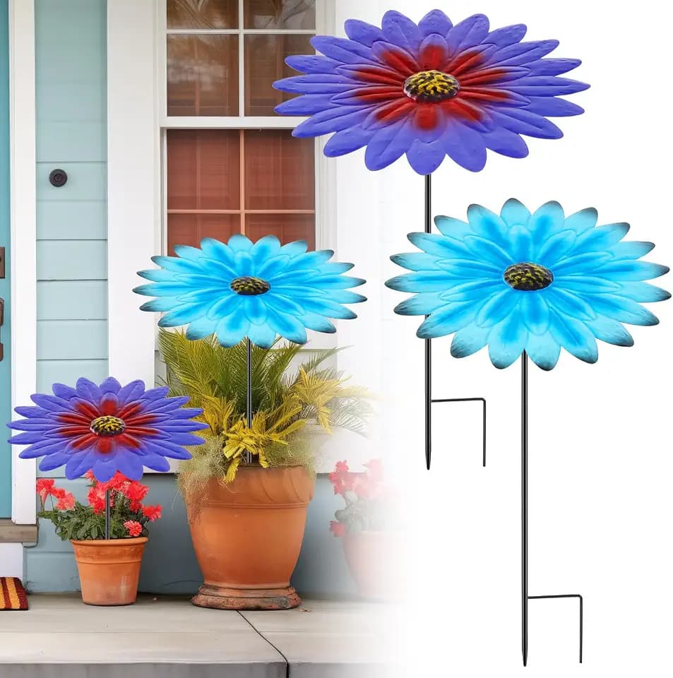 Threehoney Metall-Pflanzenschirme für den Außenbereich, kleine Pflanzen, Schattenabdeckung, 30,5 cm, Metall, Gartenschirm, Garten, Sonnenschirm für Töpfe, Live-Dekoration, 2er-Pack