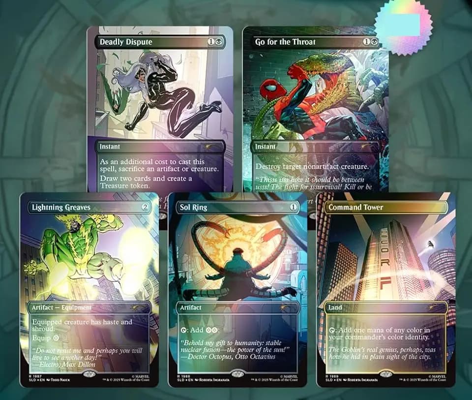 MTG Decks & More Compatible with Spider-Man: MTG Secret Lair: Secret Lair x Marvel's Spider-Man: Villainous Plots (Foil Edition)!