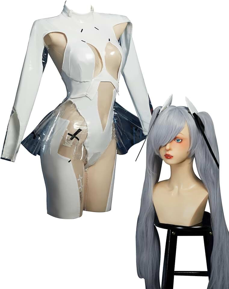 Cosplay.fm Women's Goddess Cosplay Costume Victory Cinder Jumpsuit with Gloves Headpiece