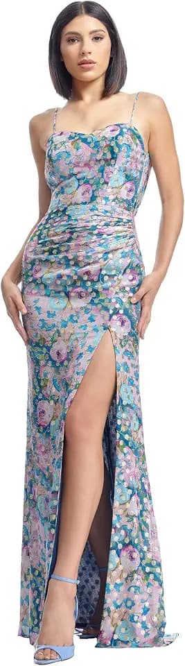 Dress The Population Women's Drae Bodycon Maxi Dress