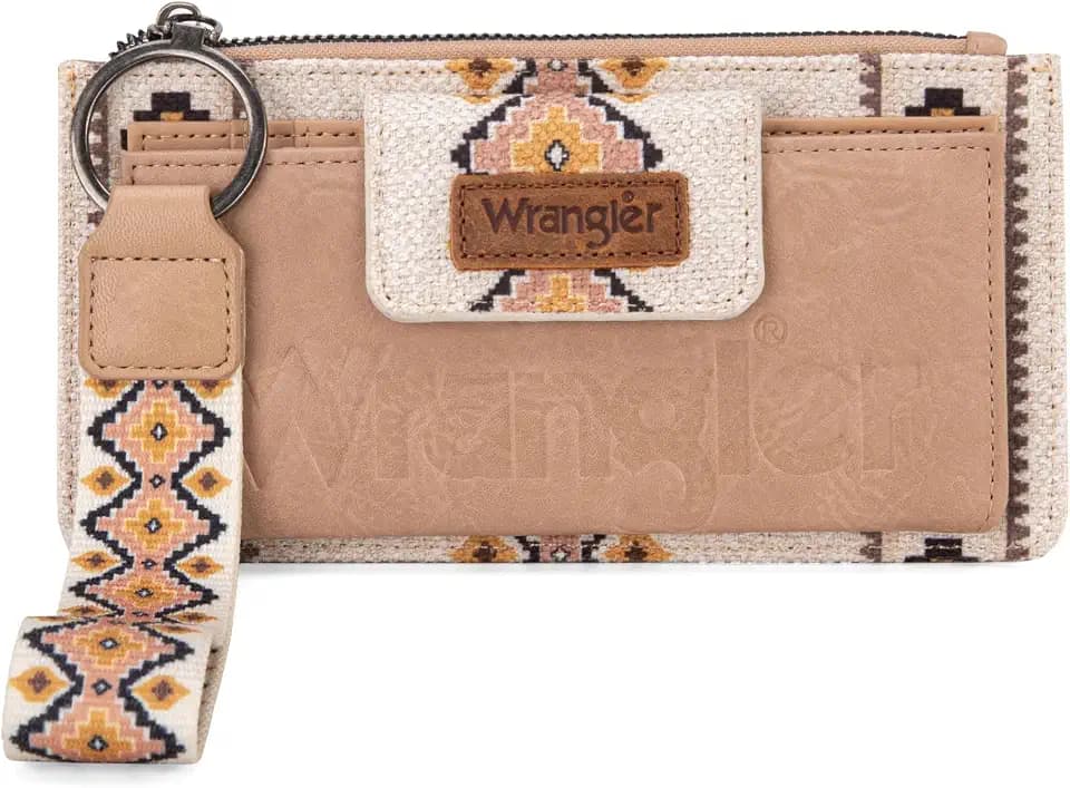 Wrangler Wristlet Wallets for Women Western Clutch Purse Rfid Wallet Womens