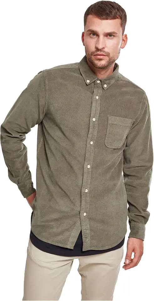 Urban Classics Herren Corduroy Shirt Hemd