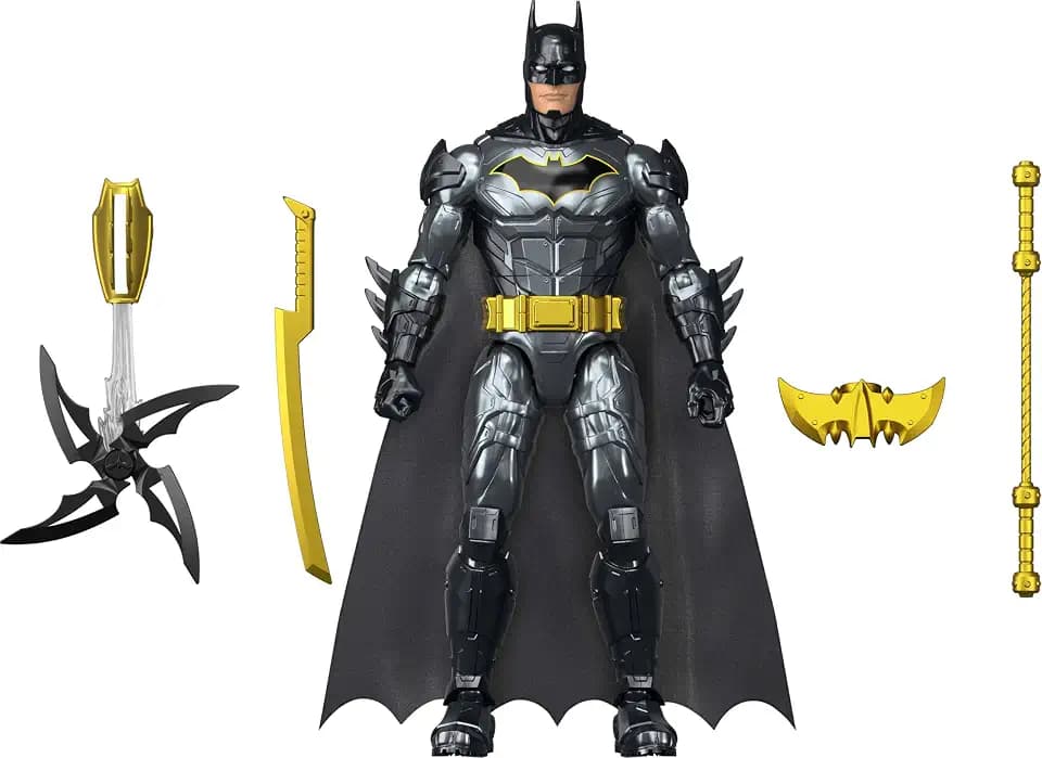 ​Mattel DC 12in Crime Crusher Batman Action Figure with 25+ Sounds