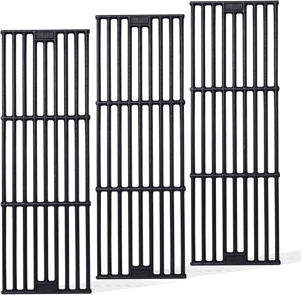 Cooking Grates Replacement Parts for Chargriller Gas Grill 2121,2123, 2222, 2828, 3001, 3030, 3725, 4000, 5050, 5252, 5650,9020,King Griller 3008, 5252,19 3/4" x 6 3/4" Each, 3 Pack