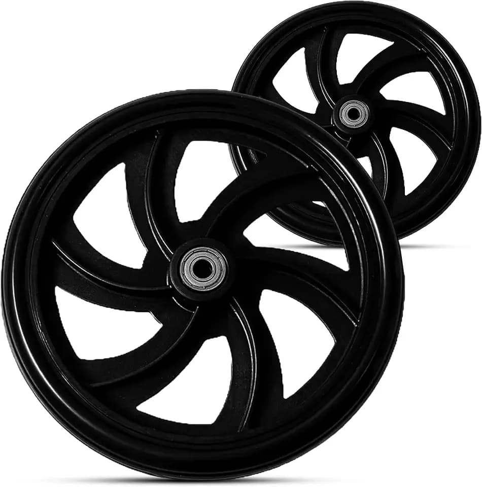 Healthline Walker Rollator Replacement Wheel, 7.5" Rear Wheel (pair)