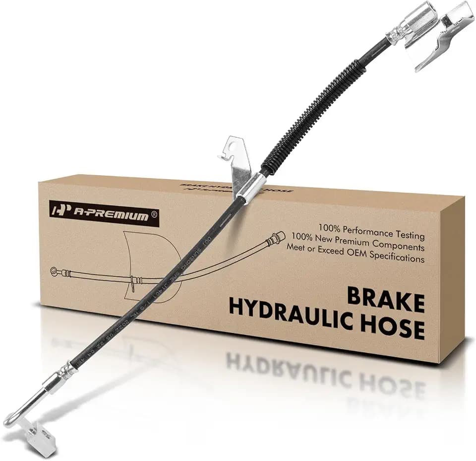 A-Premium Front Left Brake Hydraulic Hose Compatible with Ford, Lincoln