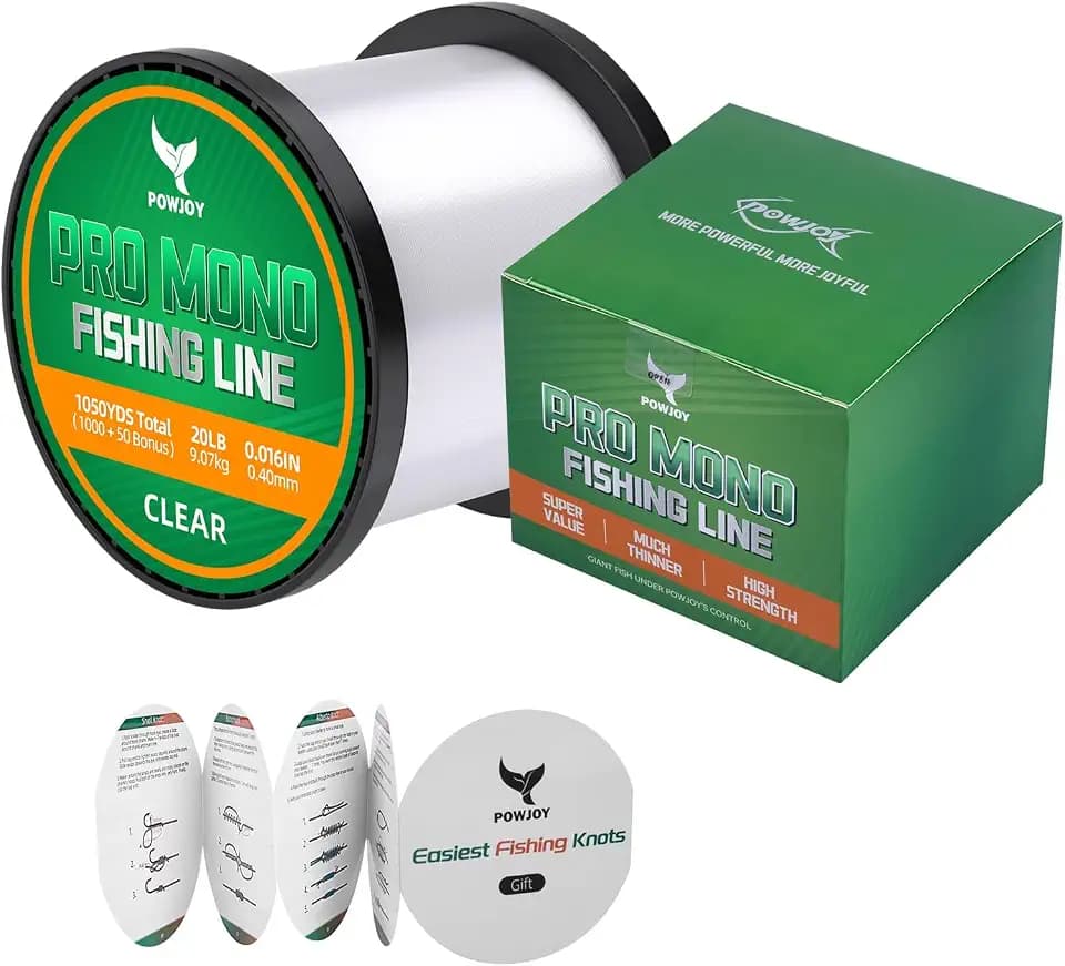 Monofilament Fishing Line, Invisible Nylon Wire, Knot Guide Cards