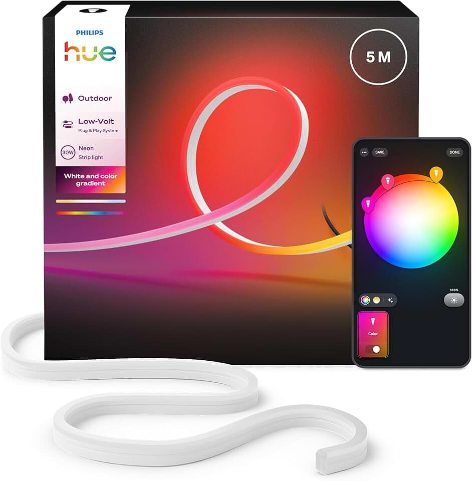 Philips Hue Neon Outdoor LED Streifen, Außenbeleuchtung, 5m