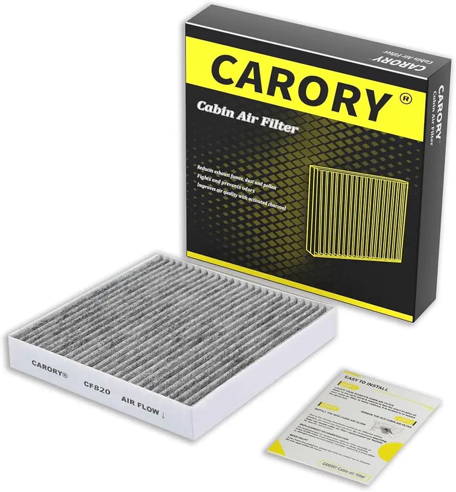 Cabin Air Filter w/Activated Carbon for Hyundai, Kia, Genesis - Tucson, Elantra, Santa Fe, Santa Cruz, Sportage, Sorento, Sonata, Ioniq 5, Ioniq 6, K5, Elantra N, Niro, EV6, EV9, GV60, CF820