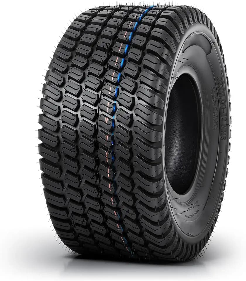 TRIPOWER 22x11.00-10 Lawn Mower Tire, 1 Pack, 4PR Tubeless, 1480lbs Capacity Turf Tire for Riding Mowers and Garden Tractors, Single Replacement Tire, Tire Only, Rim Not Included