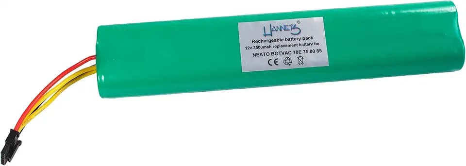 Hochwertiger Hannets Akku kompatibel mit Neato Botvac (ohne D3 Connected Serie) I Batterie Neato-Botvac Akkupack Staubsaugroboter Ersatzteil I Neato Zubehör 3500 mAh Akku Saugroboter Ersatzakku 12V