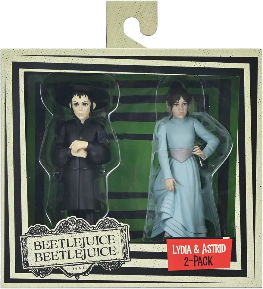 NECA Beetlejuice Beetlejuice - 6" Scale Action Figure - Toony Terrors Lydia and Astrid 2PK