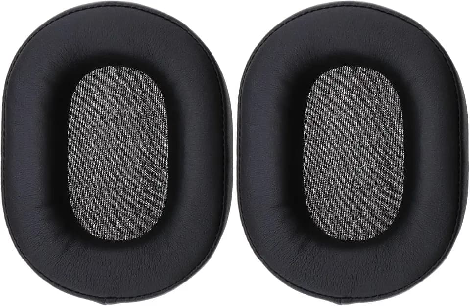 OTOTEC 1 Paar Ohrpolster, kompatibel mit Pioneer SE-MS7BT MS7 kabellosen Kopfhörern, Ersatz-Protein-Leder, weiche Ohrpolster, Headset, Reparaturteile, Schwarz
