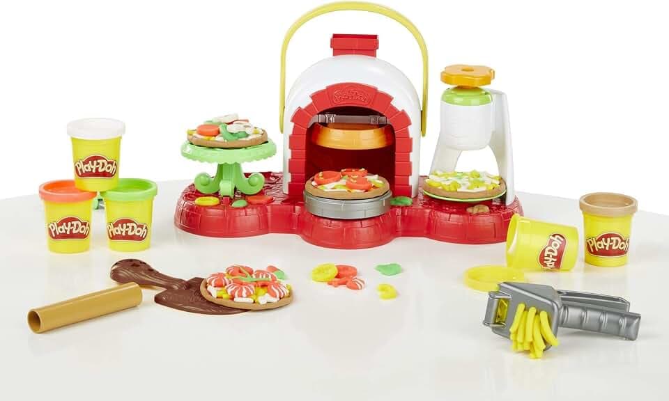 Play-Doh Pizzaofen mit 5 Dosen Play-Doh in verschiedenen Farben