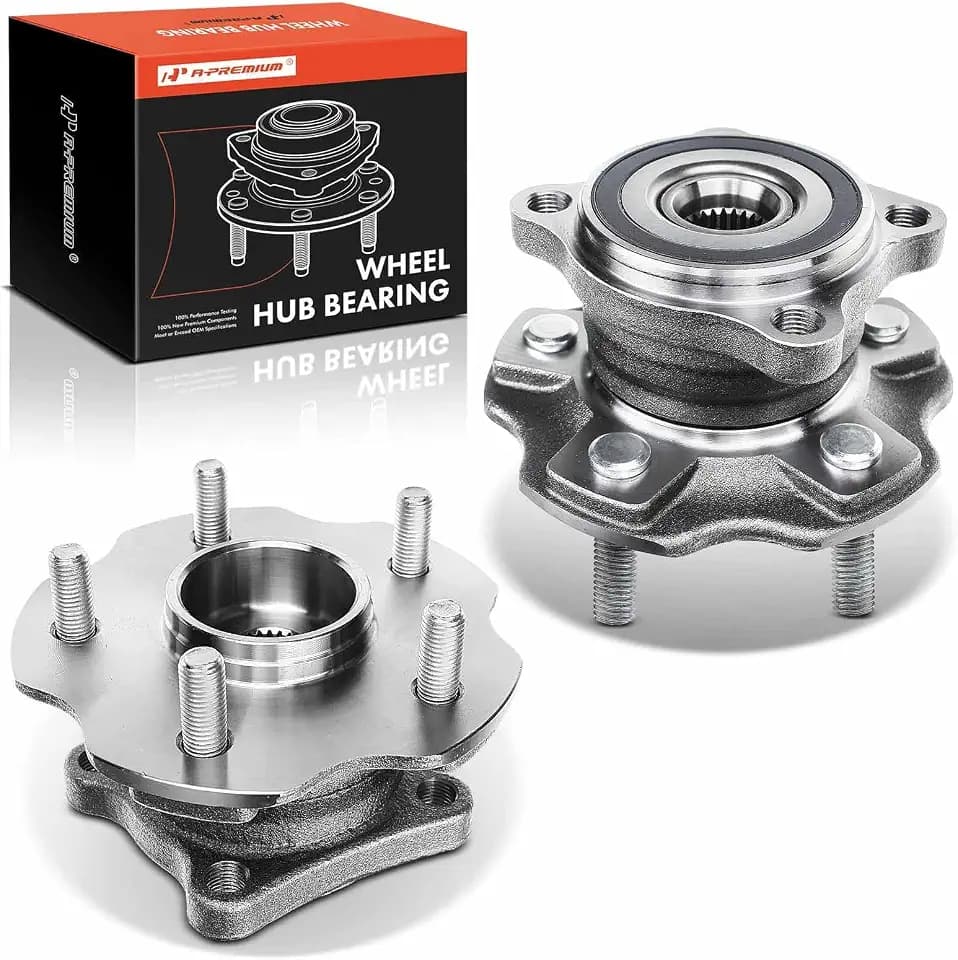 A-Premium 2 x Rear Wheel Bearing and Hub Assembly with 5-Lug