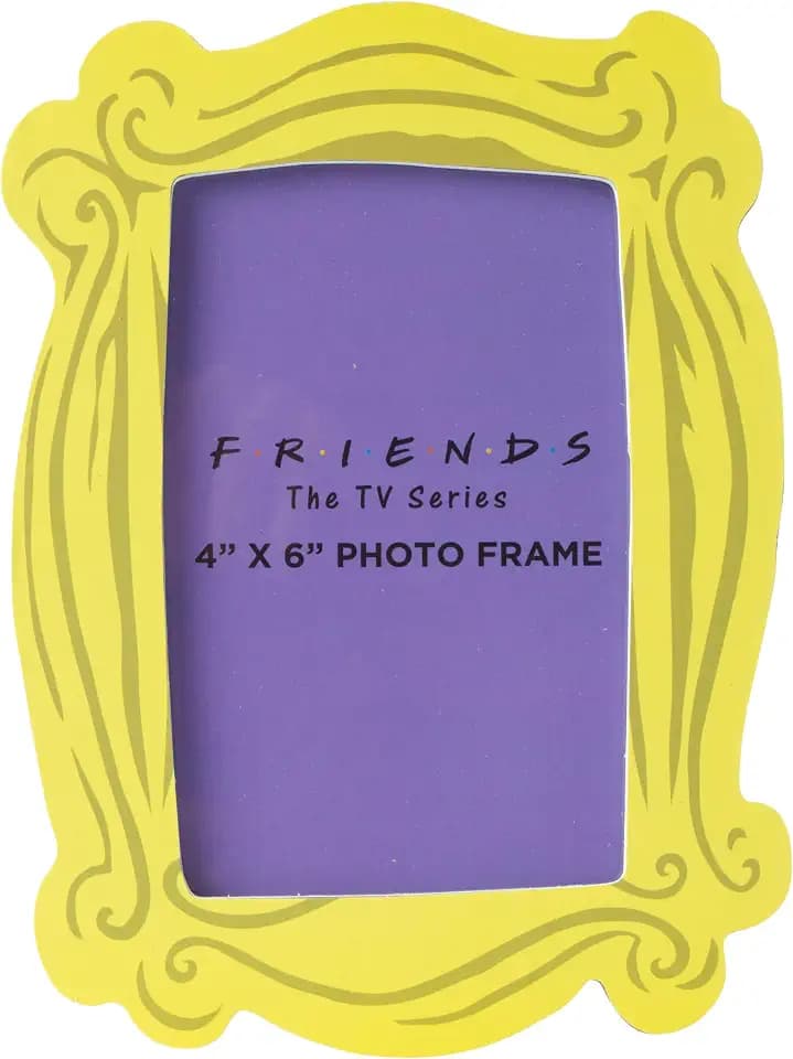 Silver Buffalo FRIENDS Yellow Style Frame, Photo Frame, 4x6 Inches