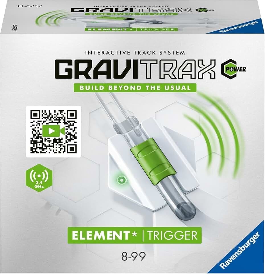 Ravensburger GraviTrax Power Element Trigger. Elektronisches Zubehör für Kugelbahnen für Kinder ab 8 Jahren. Kombinierbar mit Allen GraviTrax Produkten und -Linien