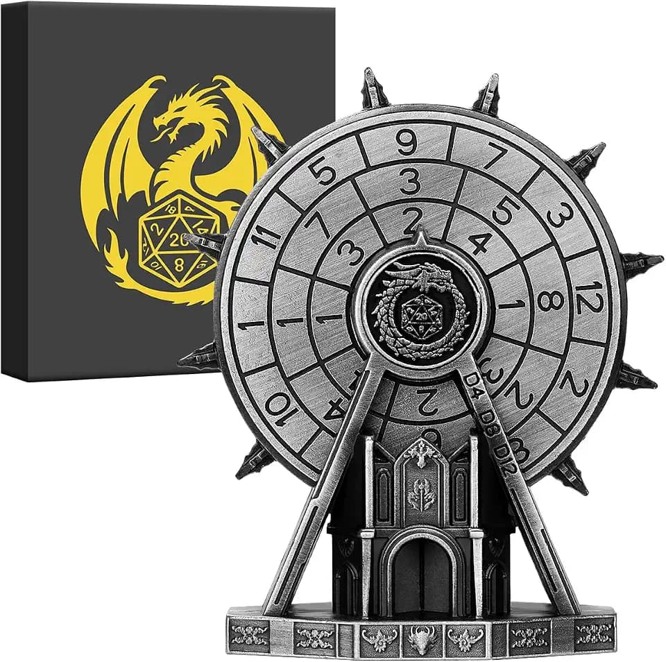 DND Riesenrad Würfel Spinner, Roulette Würfel Spinner für DND, D&D Geschenk